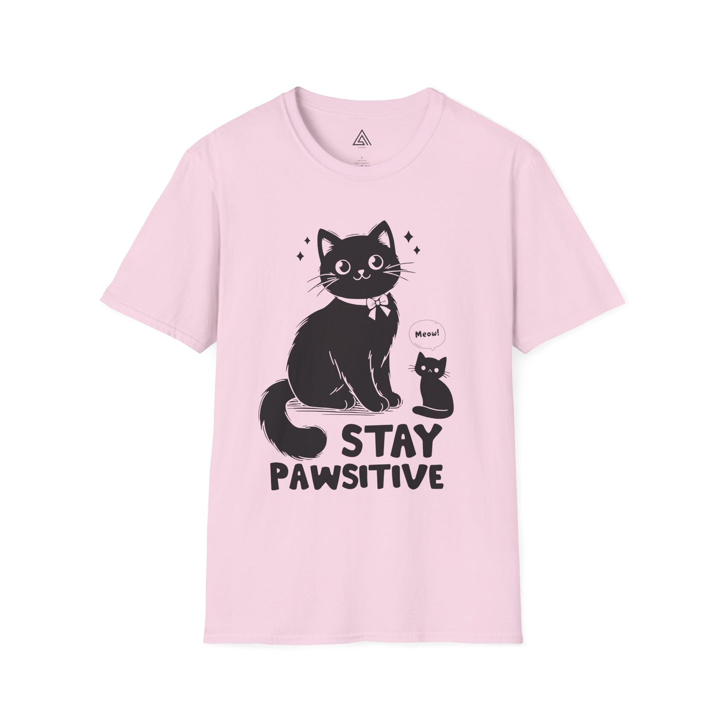 STAY PAWSITIVE Cat T-Shirt