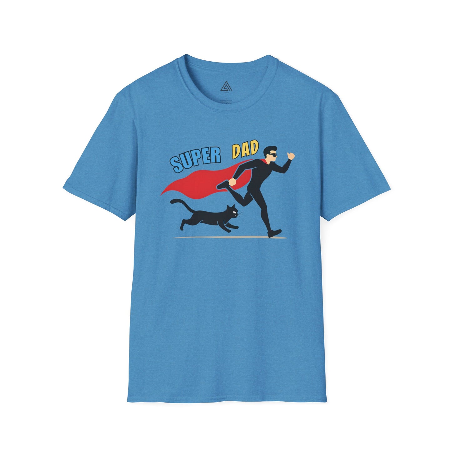 Superhero Dad & Cat Sidekick T-Shirt
