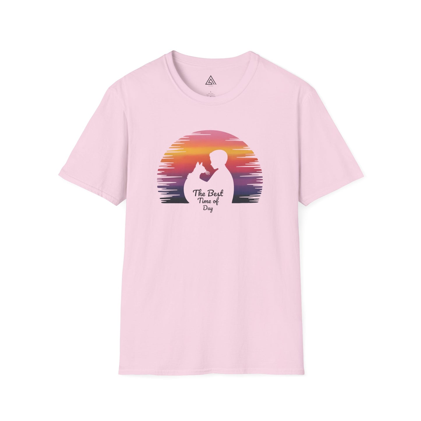 Sunset Silhouette Cat Hugs T-Shirt