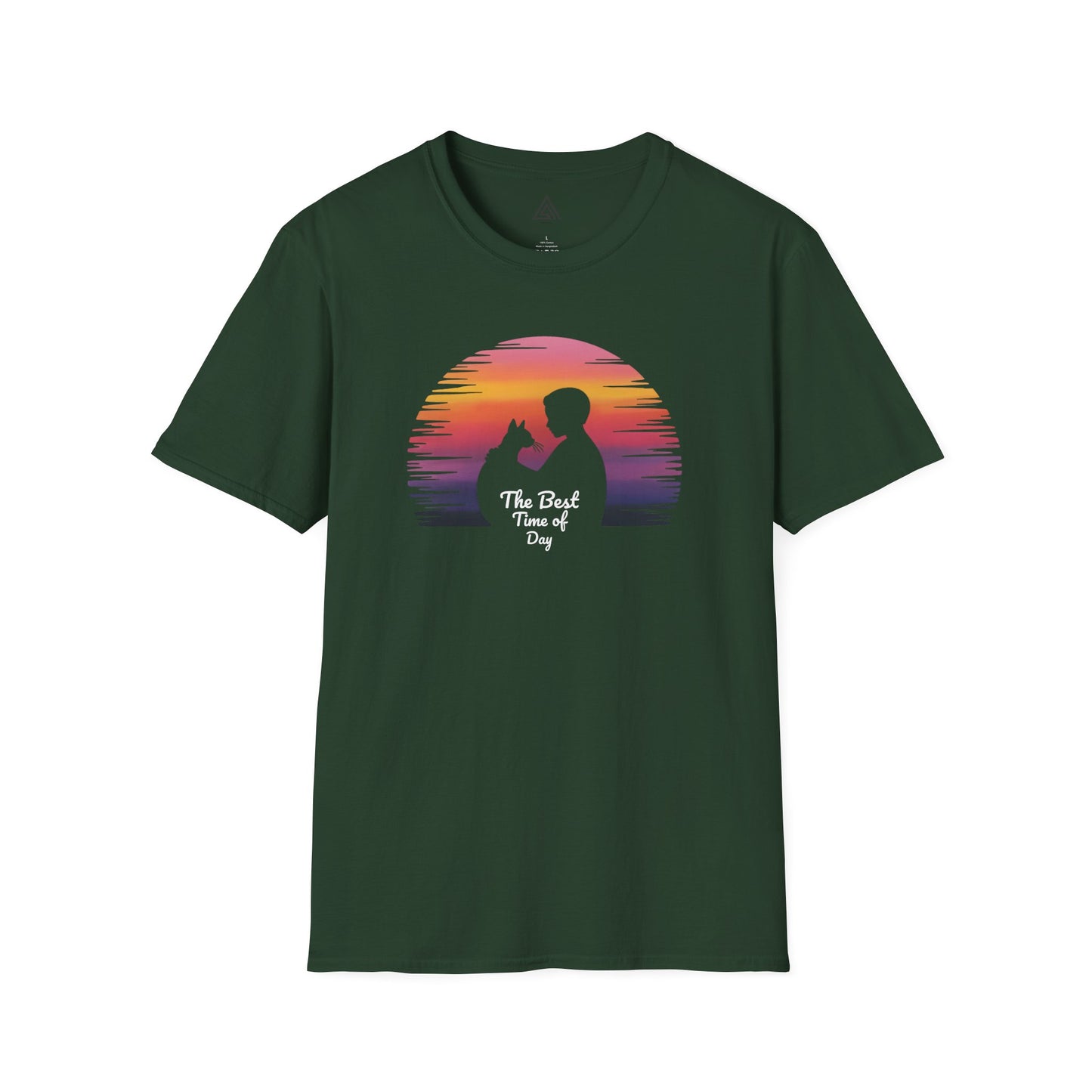 Sunset Silhouette Cat Hugs T-Shirt