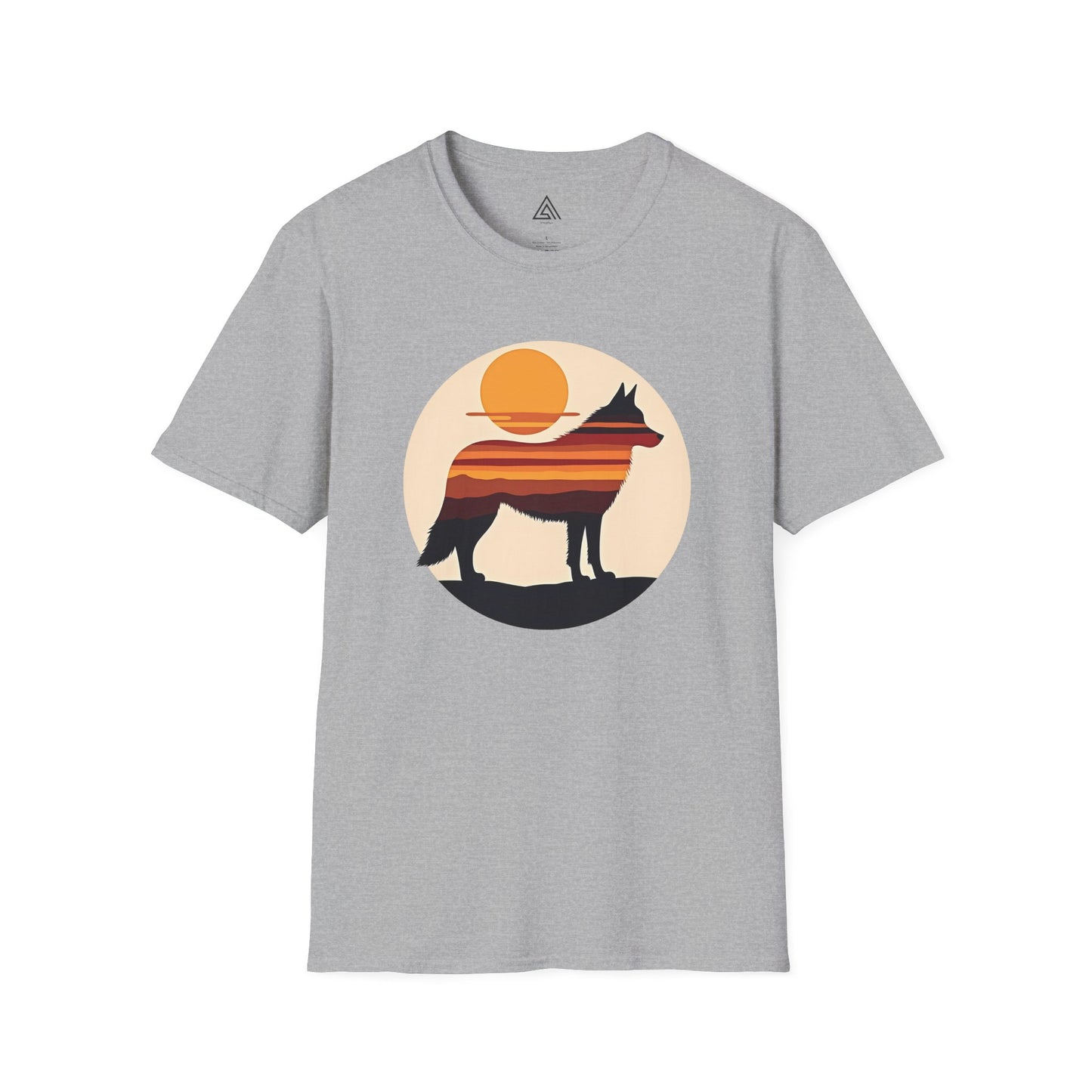 Sunset Husky Silhouette T-Shirt