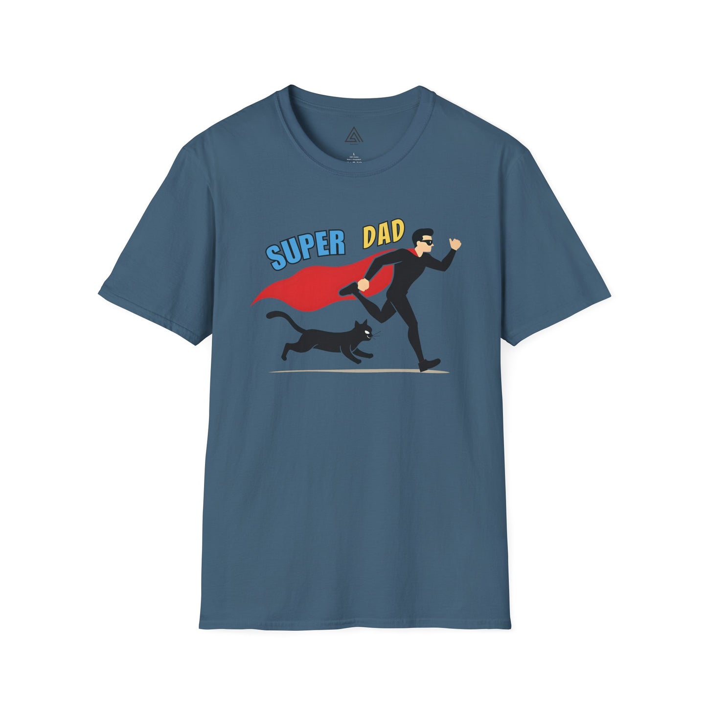 Superhero Dad & Cat Sidekick T-Shirt