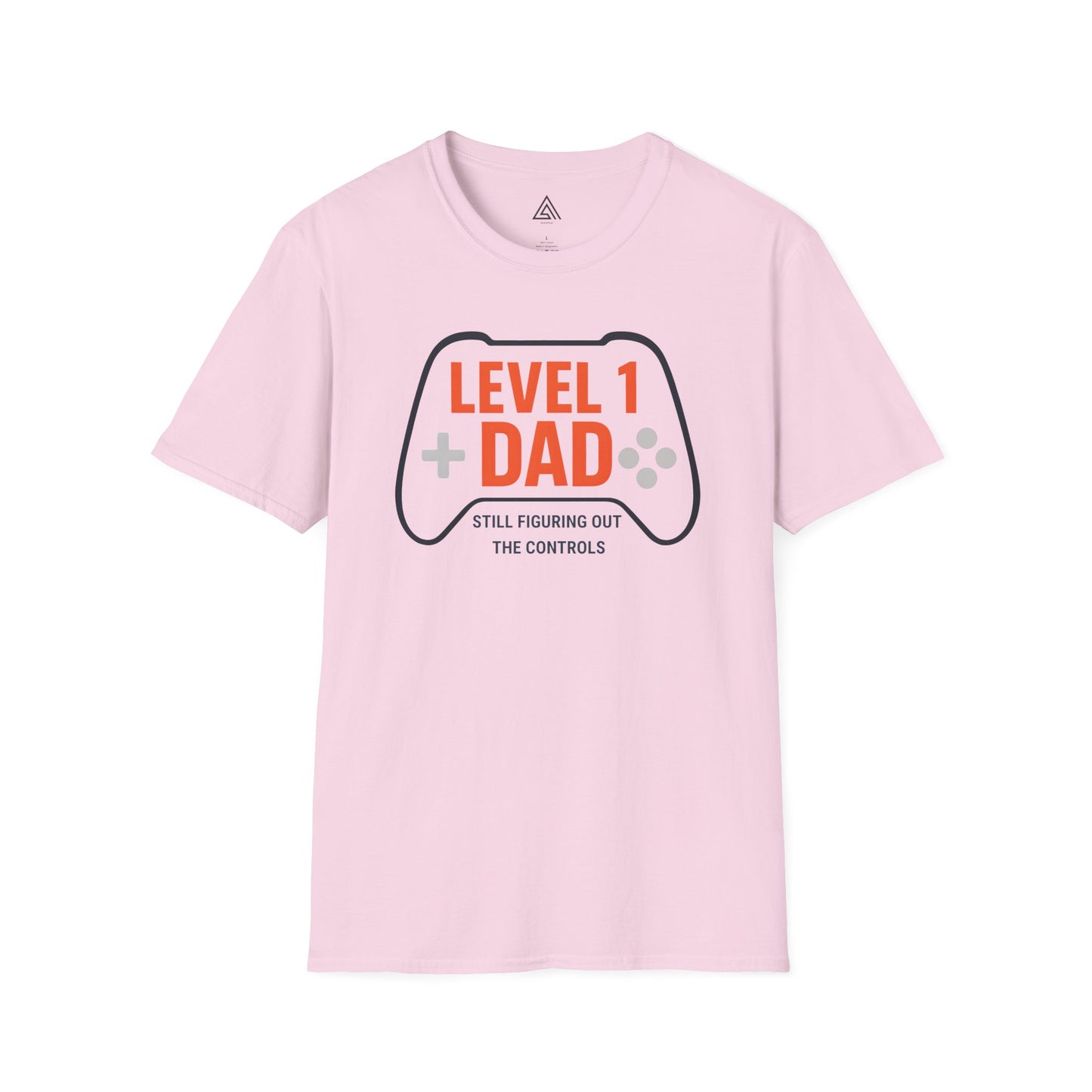 Level 1 Dad gaming controller tshirt design retro gaming graphics. Gaming dad shirts, family gaming sets, other dad humor designs
