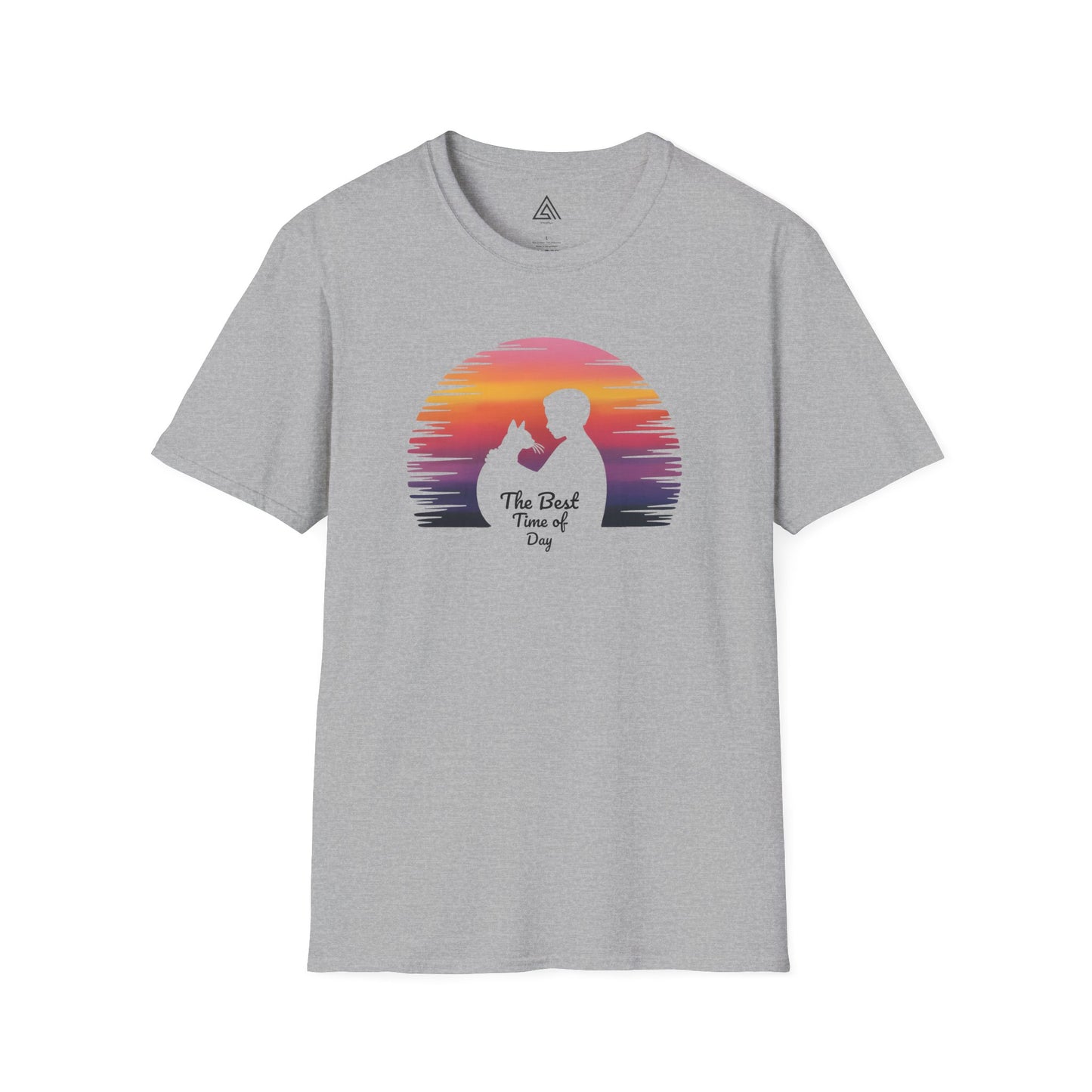 Sunset Silhouette Cat Hugs T-Shirt