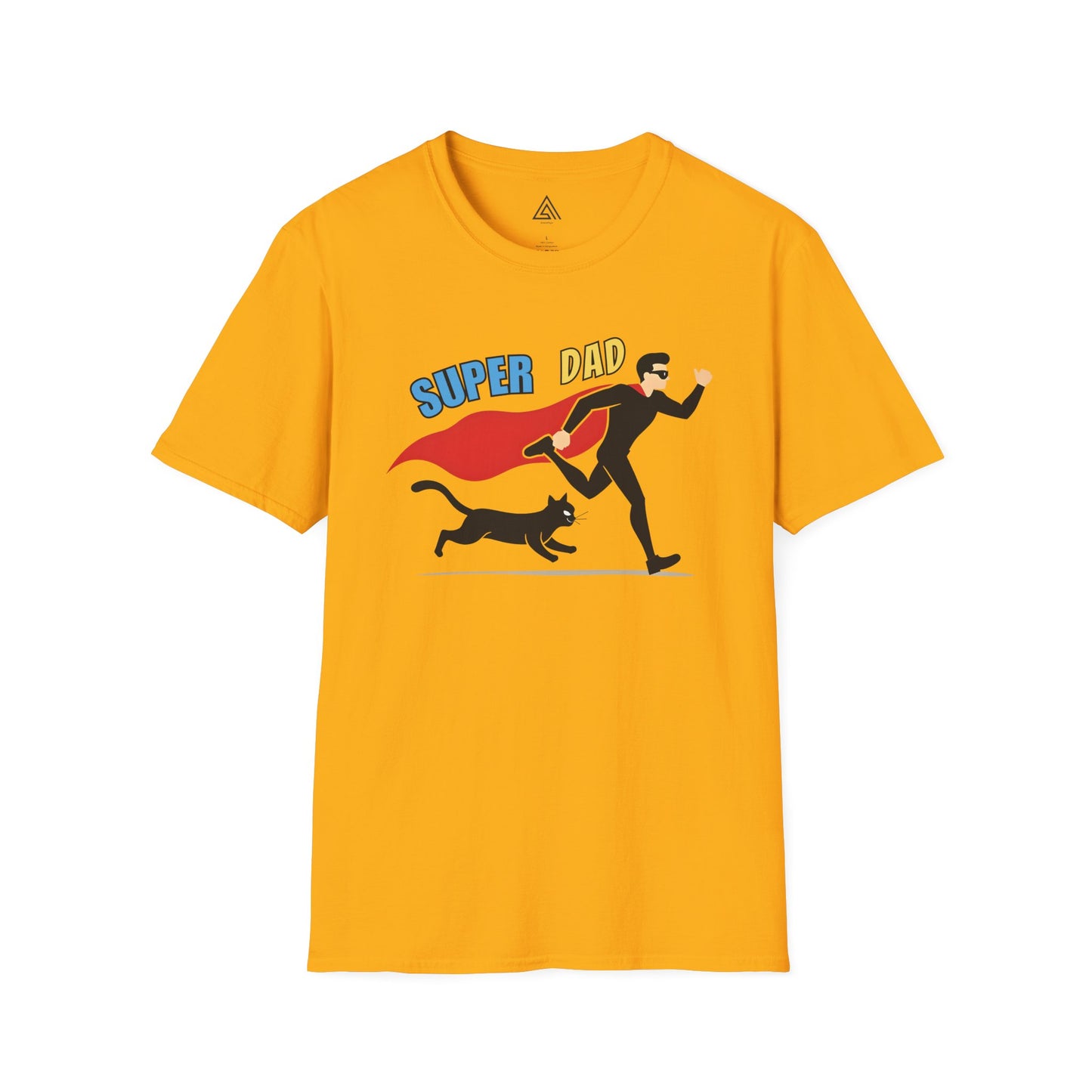 Superhero Dad & Cat Sidekick T-Shirt