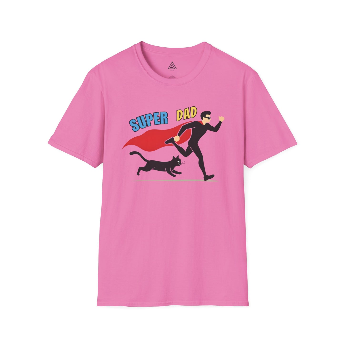 Superhero Dad & Cat Sidekick T-Shirt