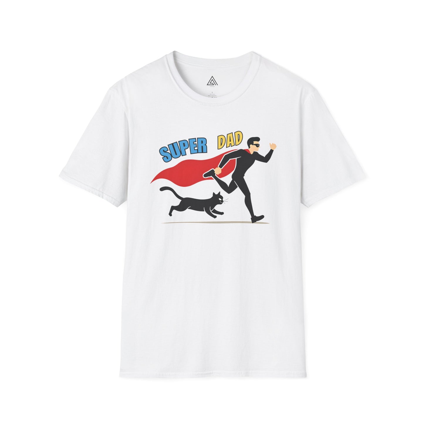 Superhero Dad & Cat Sidekick T-Shirt