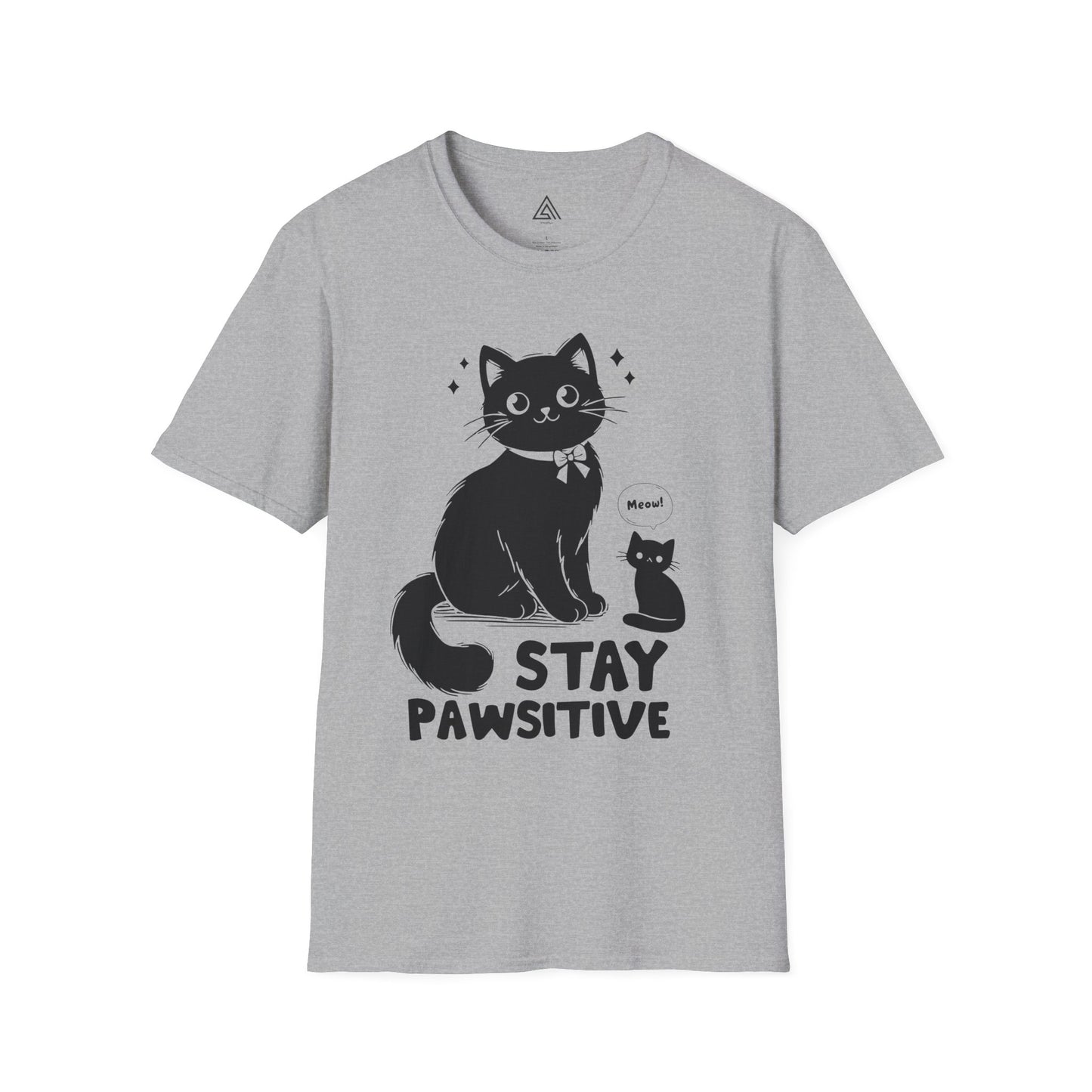 STAY PAWSITIVE Cat T-Shirt