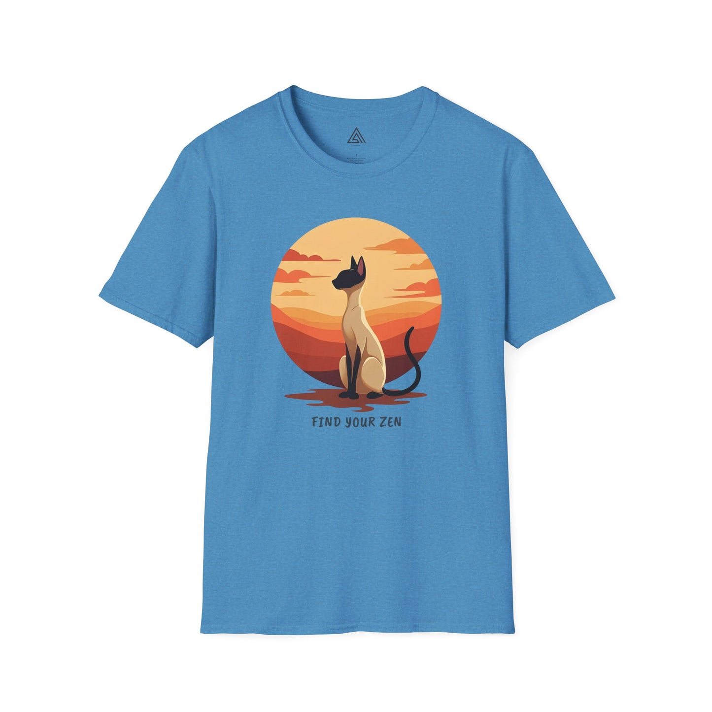 Siamese Cat Sunset Silhouette T-Shirt