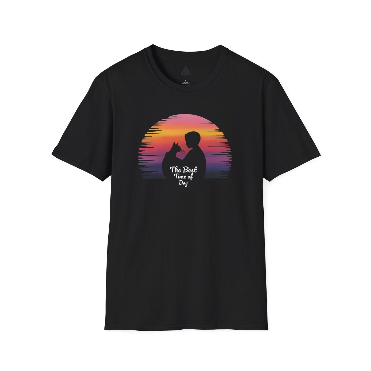 Sunset Silhouette Cat Hugs T-Shirt