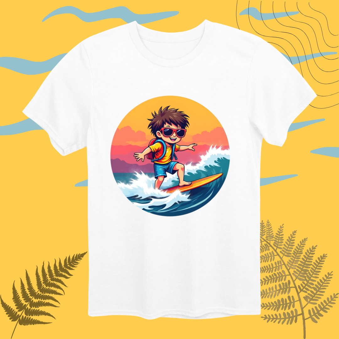 Sunset Surfing Rookie T-Shirt