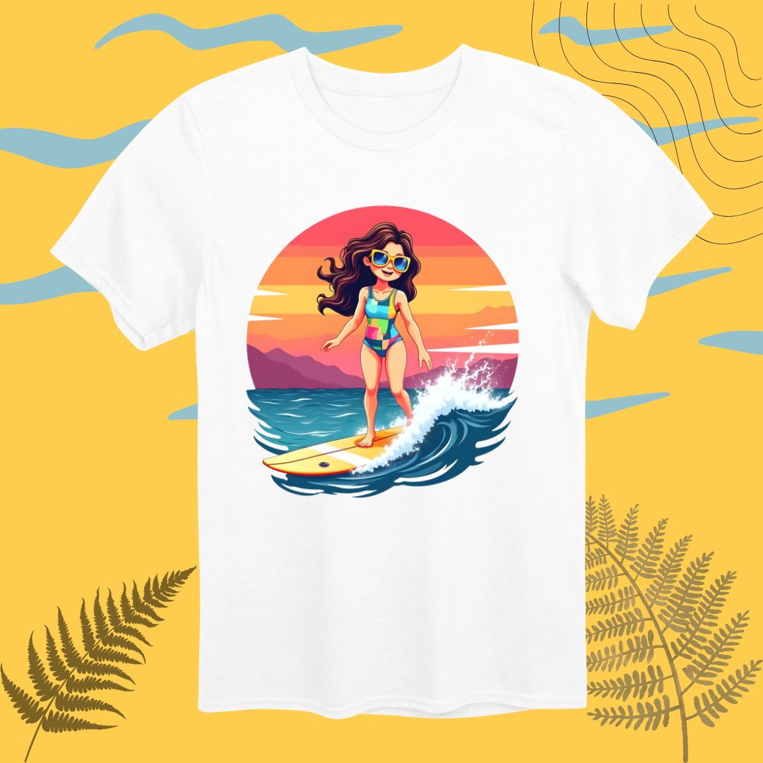 Sunset Surfing Explorer T-Shirt