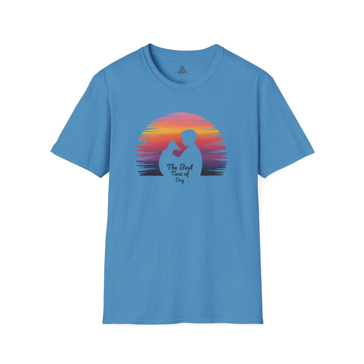 Sunset Silhouette Cat Hugs T-Shirt