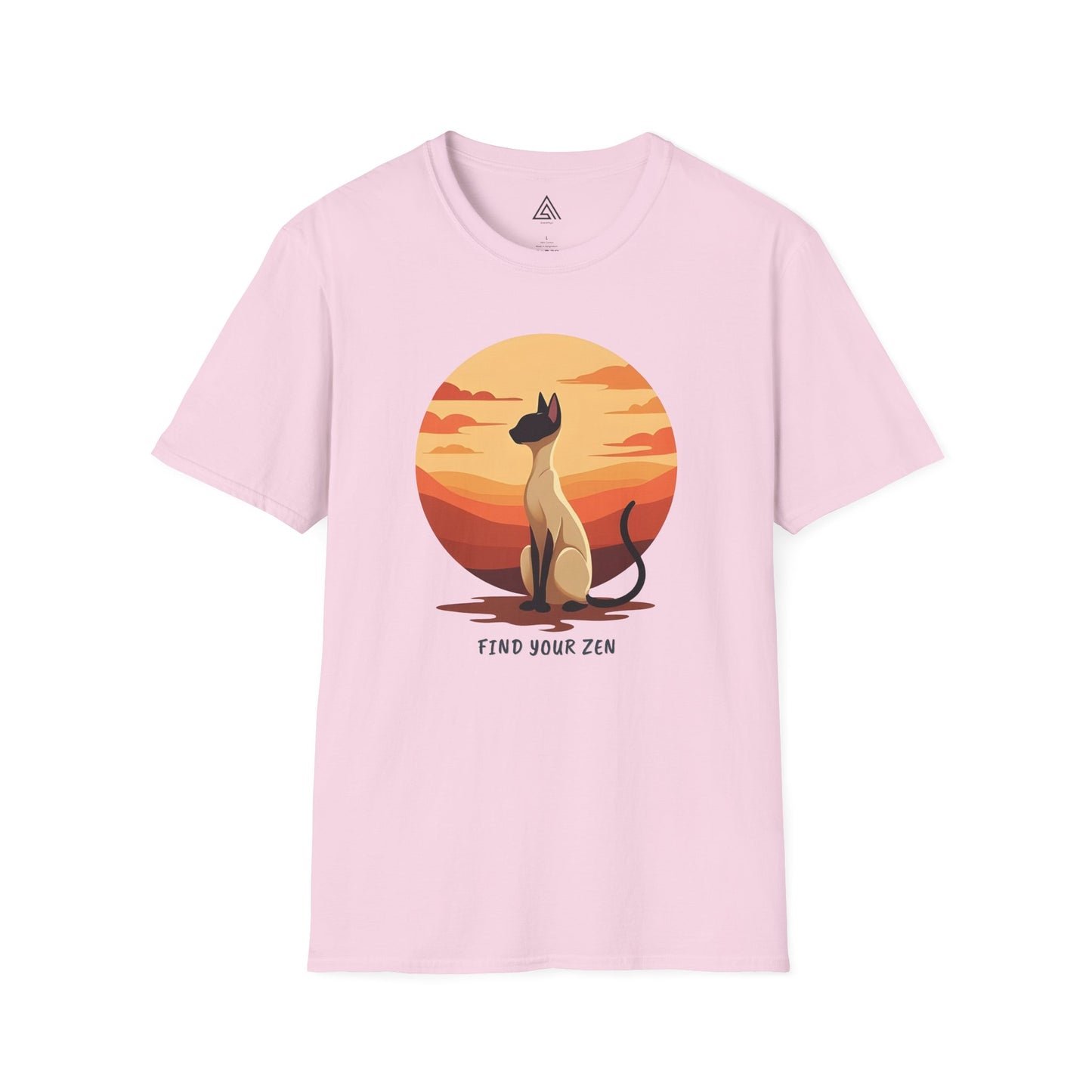 Siamese Cat Sunset Silhouette T-Shirt