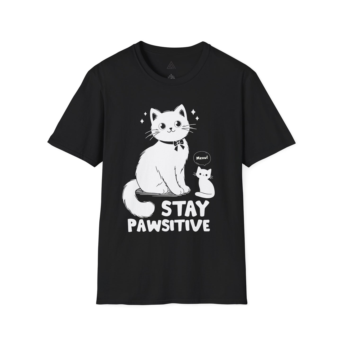 STAY PAWSITIVE Cat T-Shirt