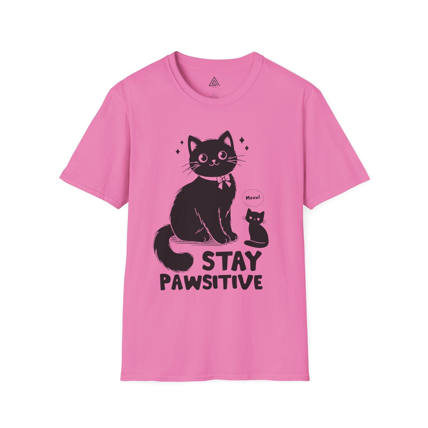 STAY PAWSITIVE Cat T-Shirt