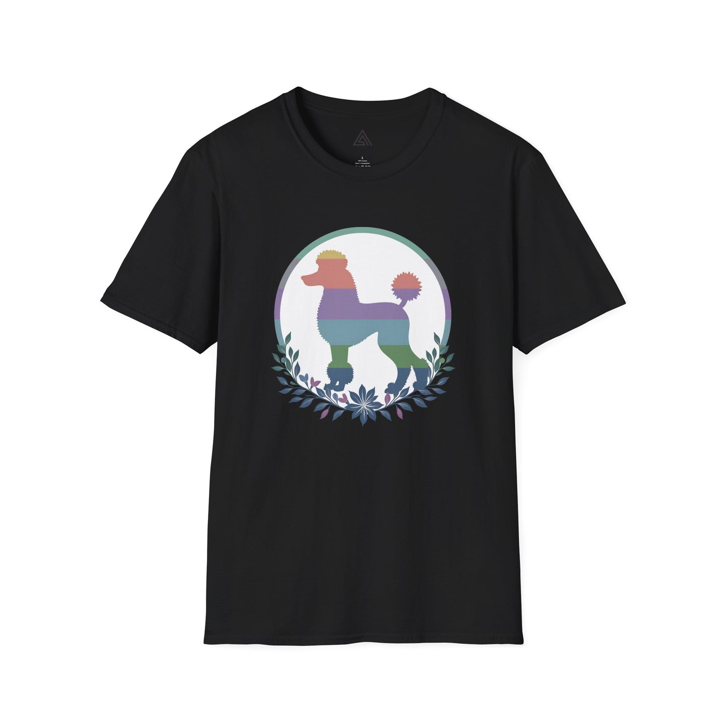 Botanical Rainbow Poodle T-Shirt