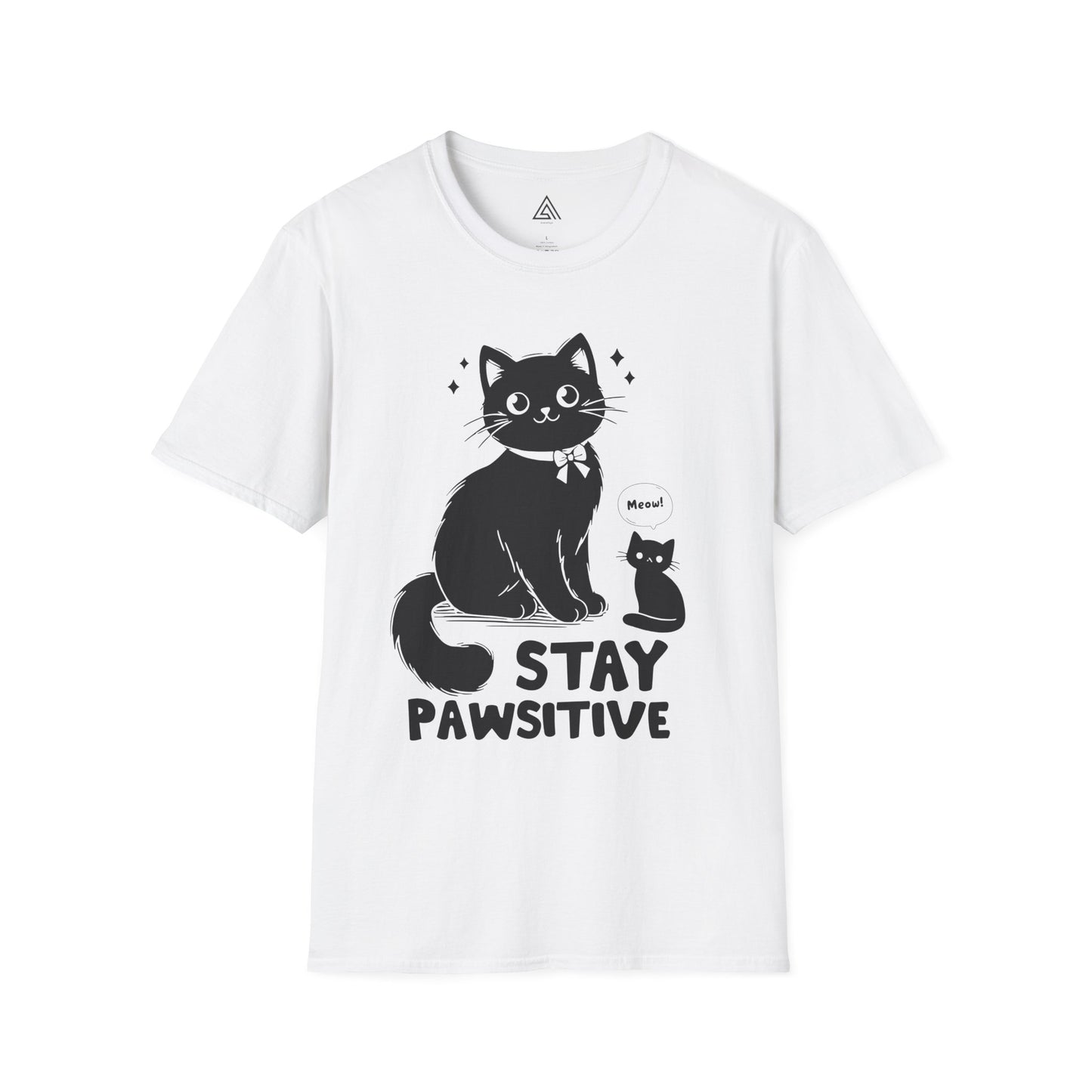 STAY PAWSITIVE Cat T-Shirt