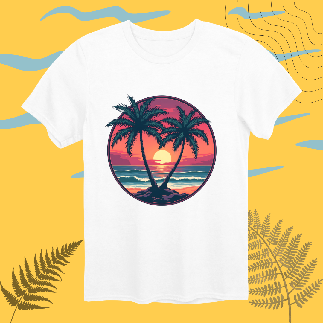 Sunset Tropical Paradise T-Shirt