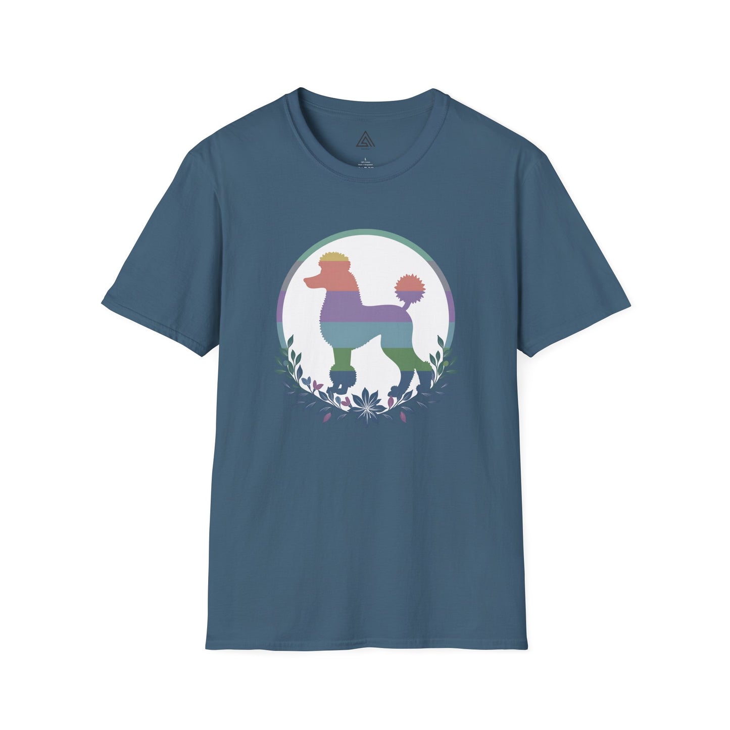 Botanical Rainbow Poodle T-Shirt