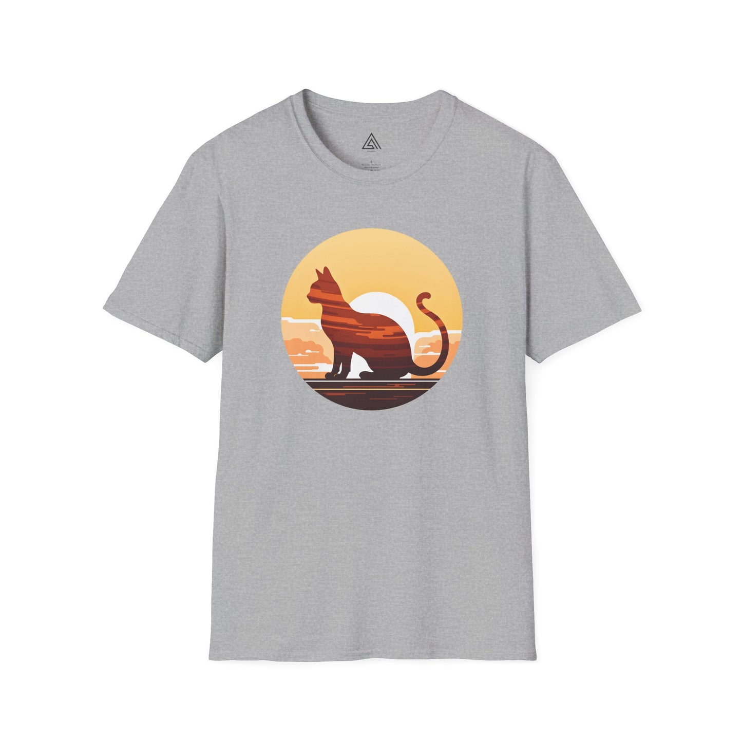 Sunset Silhouette Cat T-Shirt