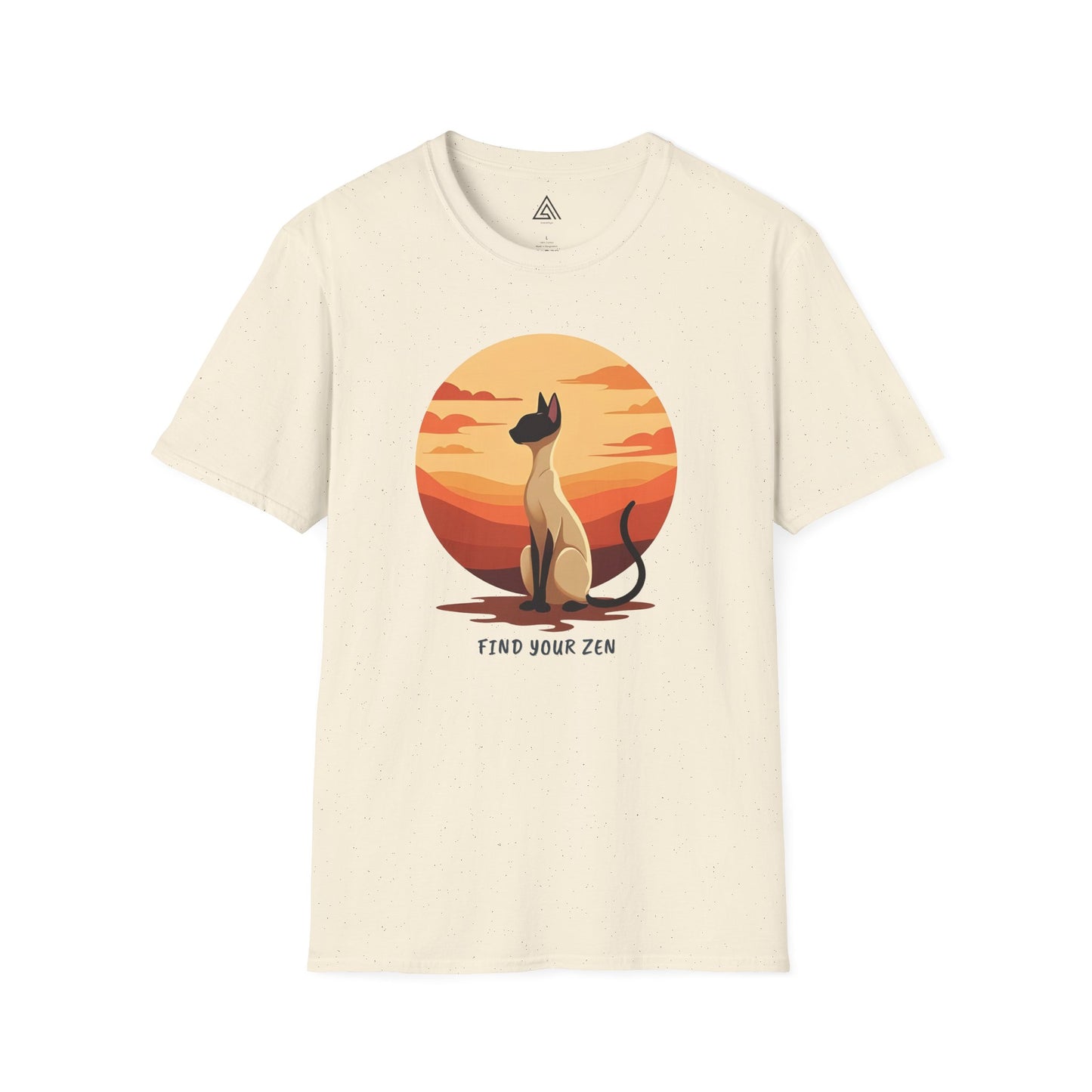 Siamese Cat Sunset Silhouette T-Shirt