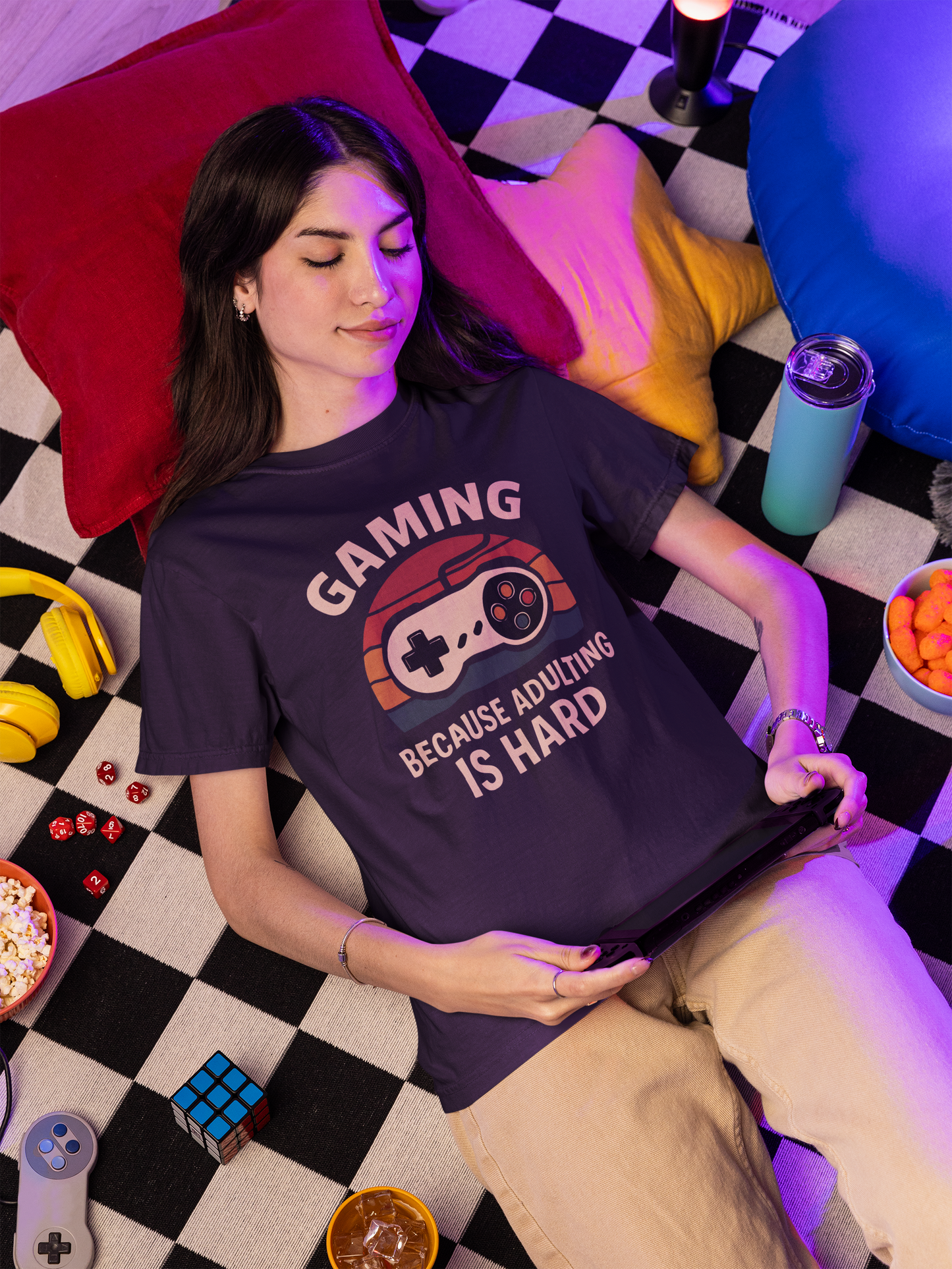 Gaming Because Adulting Is Hard T-Shirt