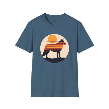 Sunset Husky Silhouette T-Shirt