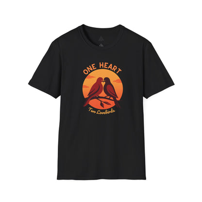One Heart Two Lovebirds T-Shirt