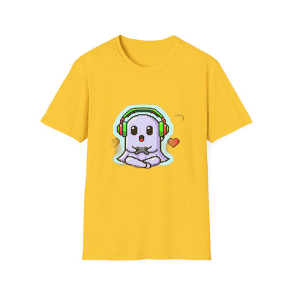 Pixel Ghost Gamer Do Not Disturb Retro T-Shirt