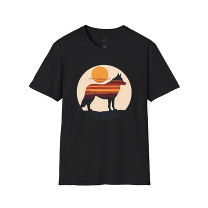 Sunset Husky Silhouette T-Shirt