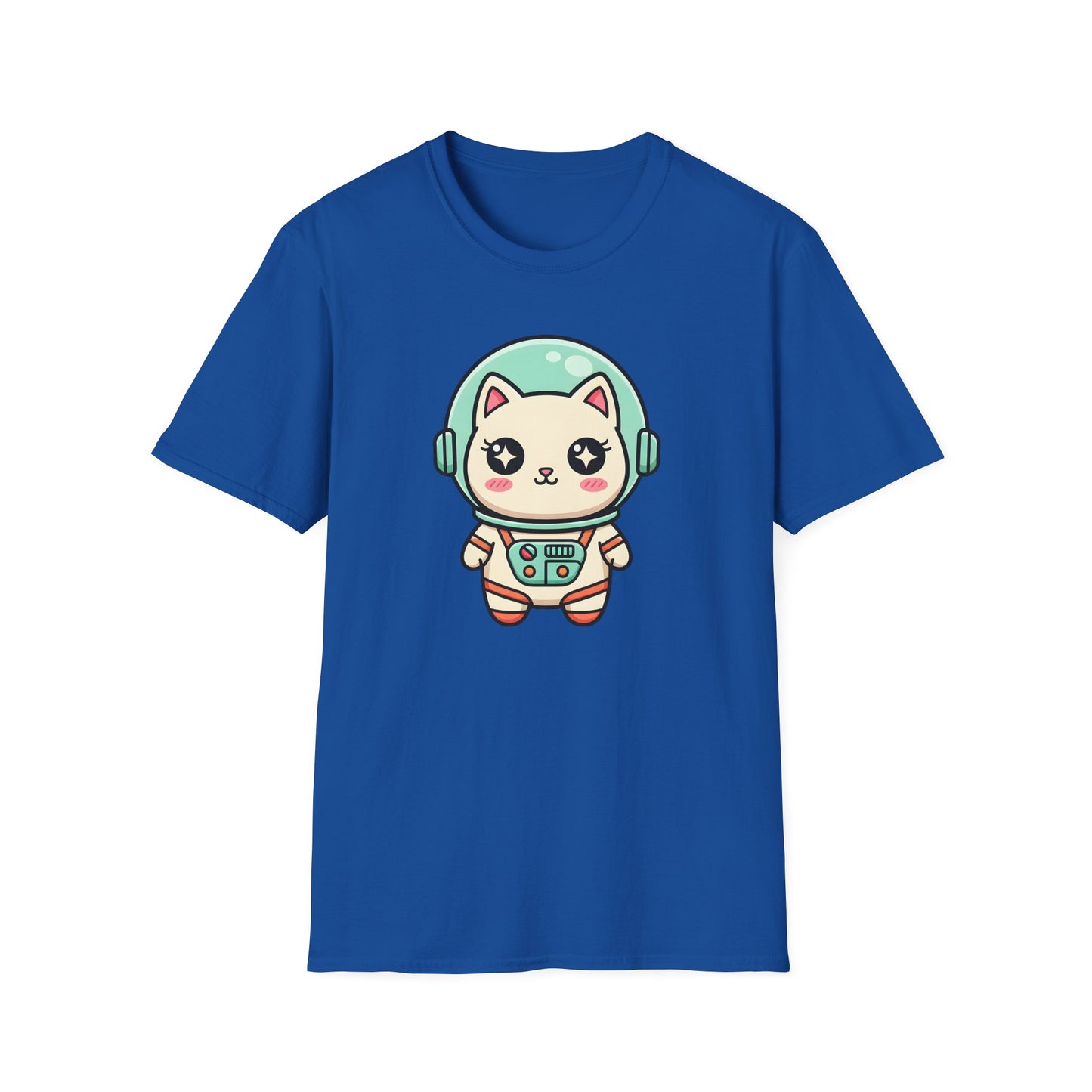 Kawaii Cat Astronaut T-Shirt | Cute Spacesuit Kitty Graphic Tee for Cat Lovers