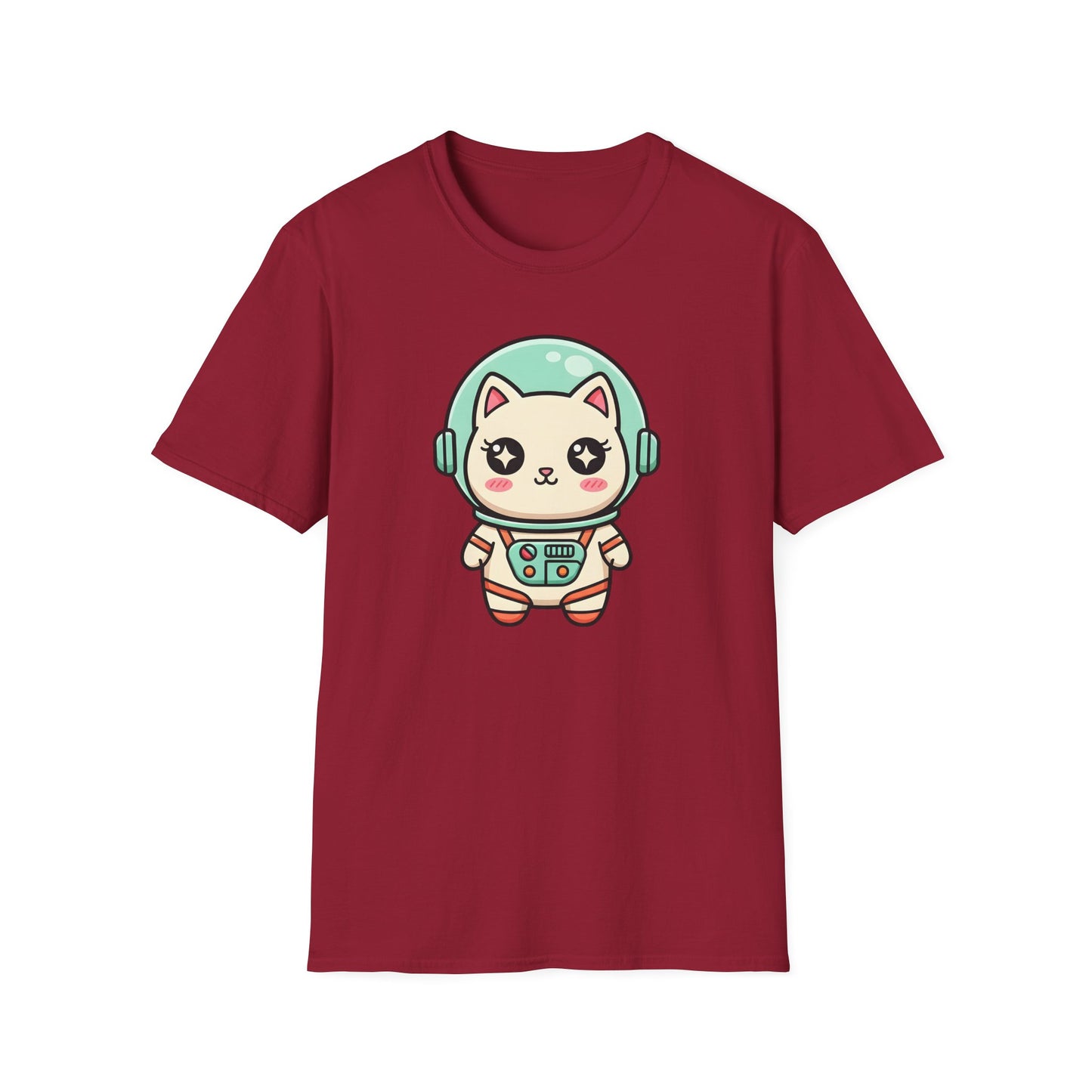 Kawaii Cat Astronaut T-Shirt | Cute Spacesuit Kitty Graphic Tee for Cat Lovers