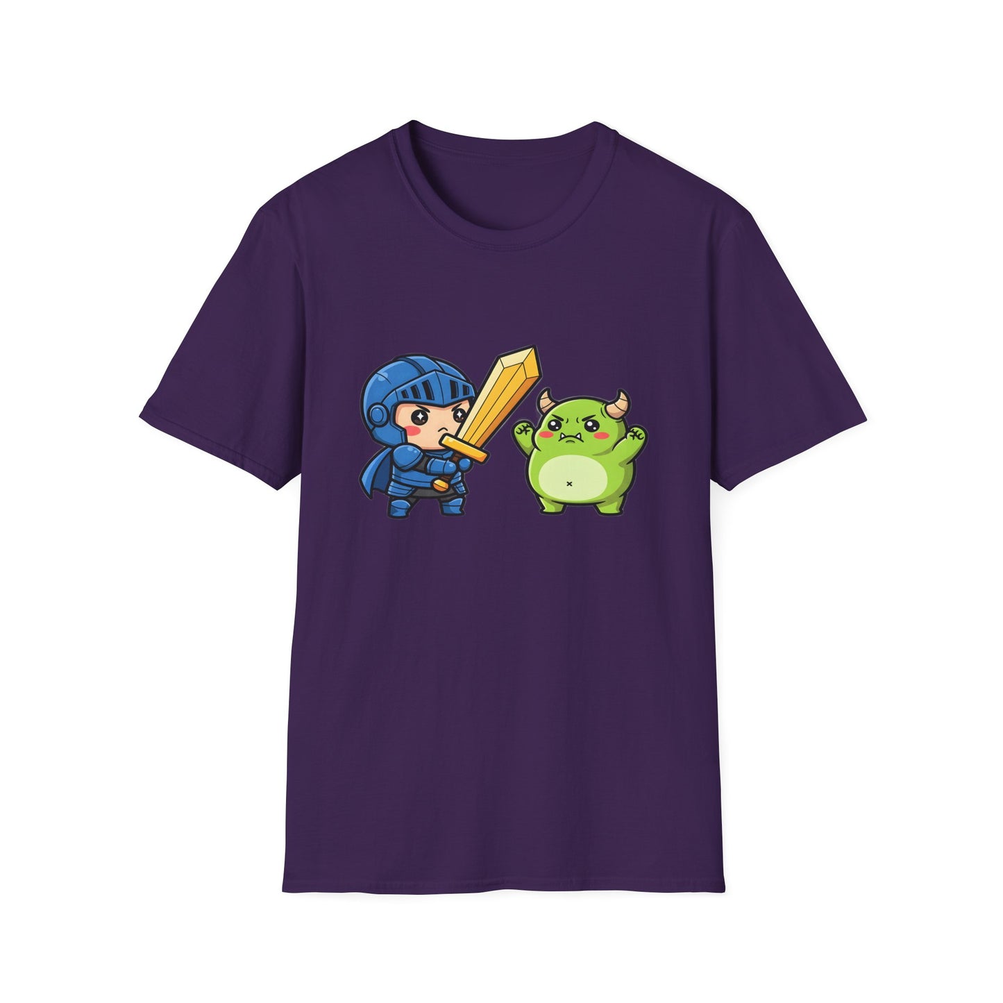 Chibi Warrior Gaming T-Shirt | Cute RPG Fighter Graphic Tee