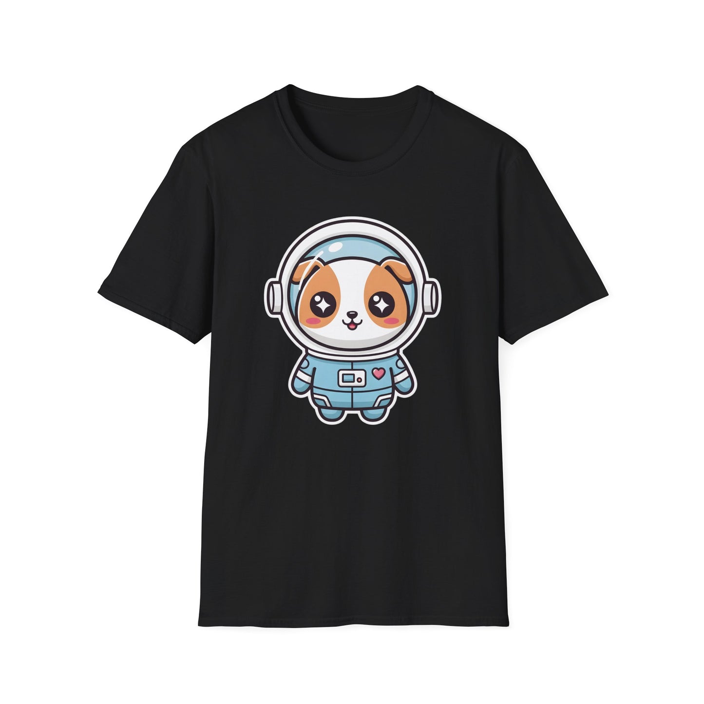 Kawaii Dog Astronaut Graphic Tee | Cute Space Dog T-Shirt for Dog Lovers