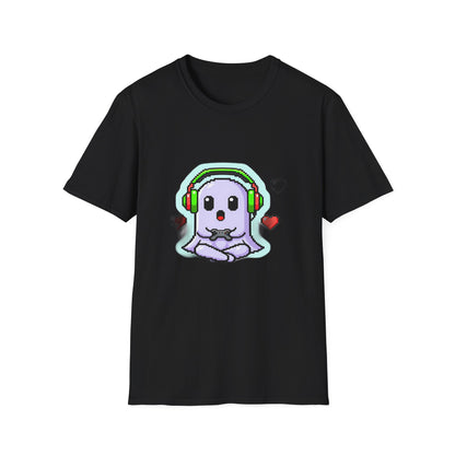 Pixel Ghost Gamer Do Not Disturb Retro T-Shirt