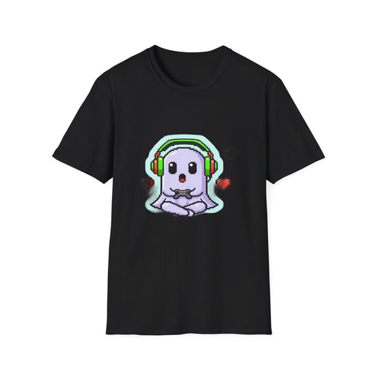 Pixel Ghost Gamer Do Not Disturb Retro T-Shirt