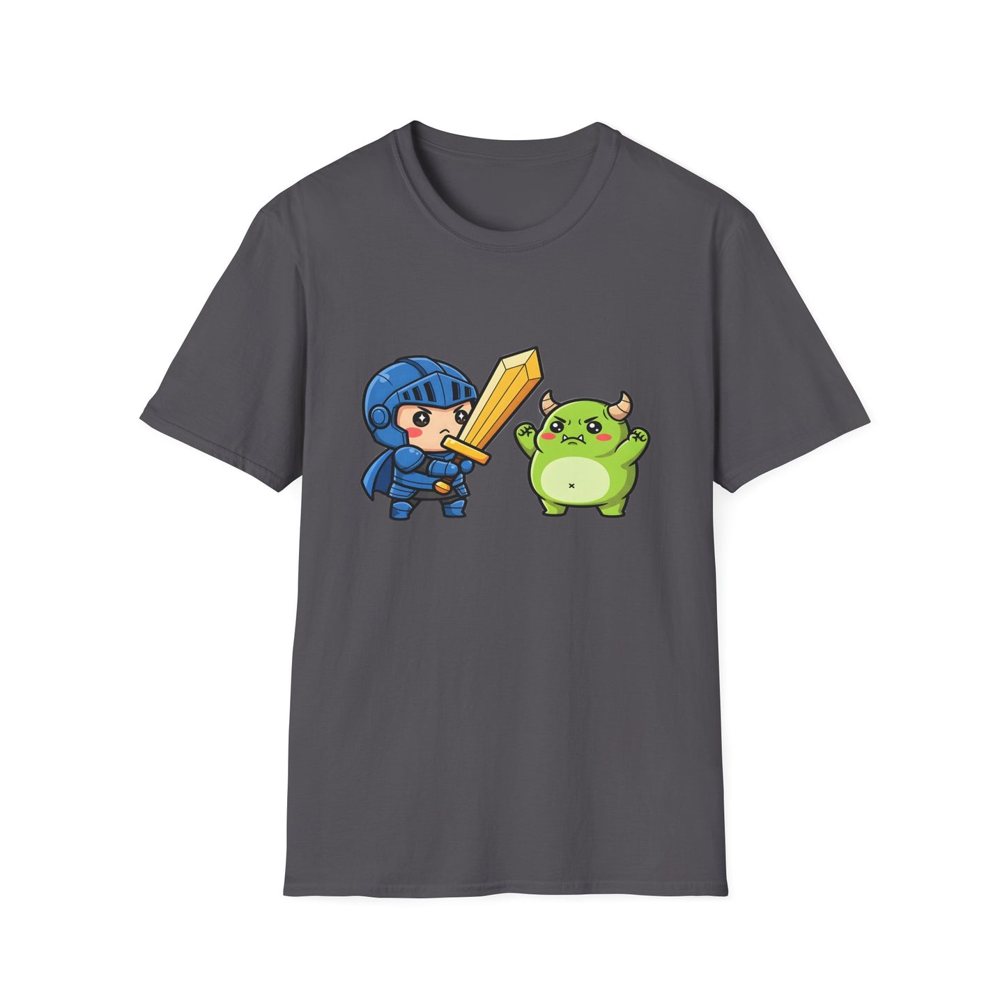 Chibi Warrior Gaming T-Shirt | Cute RPG Fighter Graphic Tee