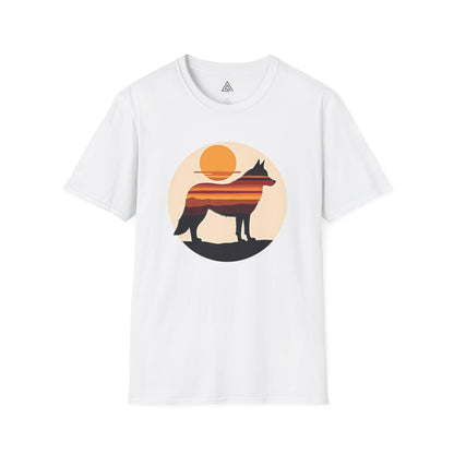 Sunset Husky Silhouette T-Shirt