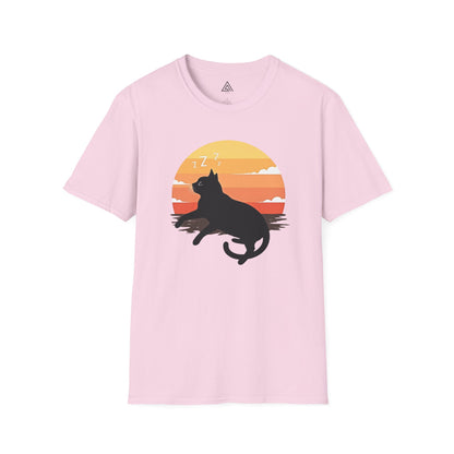 Dreamy Sunset Cat Nap T-Shirt
