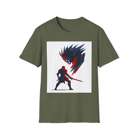 Epic Boss Battle Gaming T-Shirt | Dark Fantasy Warrior Graphic Tee