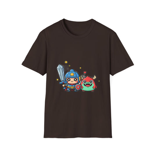 Cute Chibi Warrior Gaming T-Shirt | Funny RPG Graphic Tee