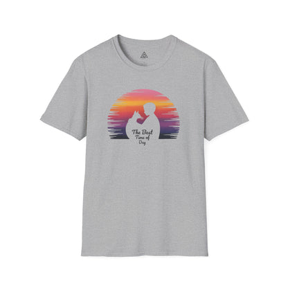 Sunset Silhouette Cat Hugs T-Shirt
