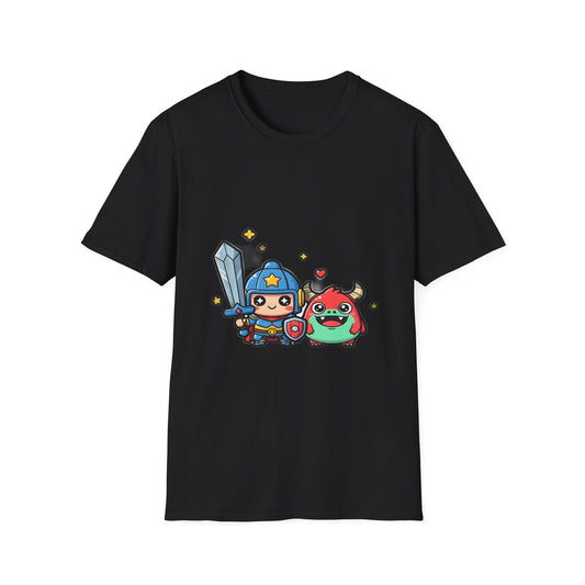 Cute Chibi Warrior Gaming T-Shirt | Funny RPG Graphic Tee