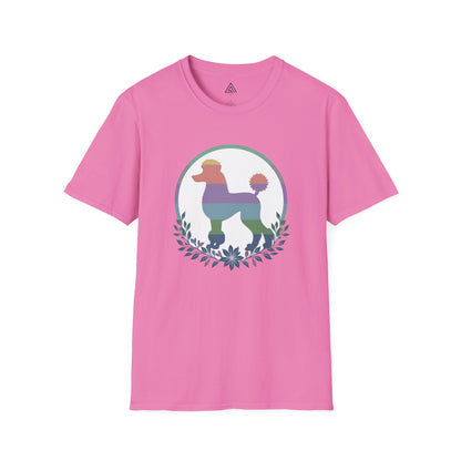 Botanical Rainbow Poodle T-Shirt