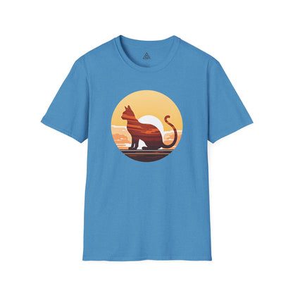Sunset Silhouette Cat T-Shirt