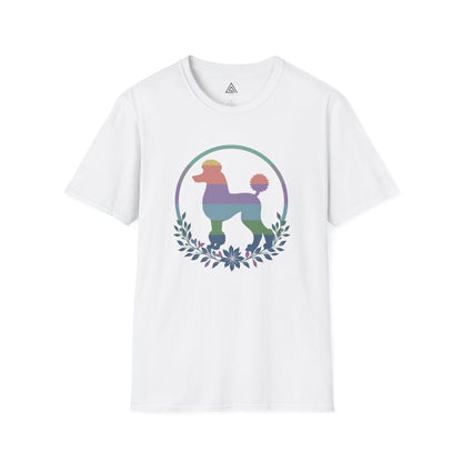 Botanical Rainbow Poodle T-Shirt