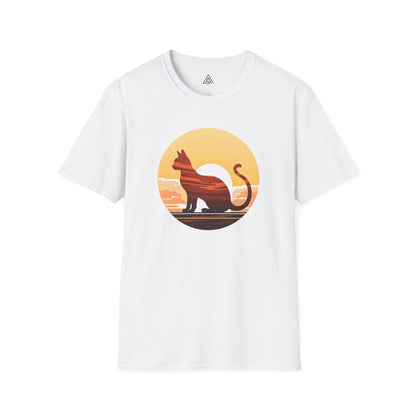 Sunset Silhouette Cat T-Shirt