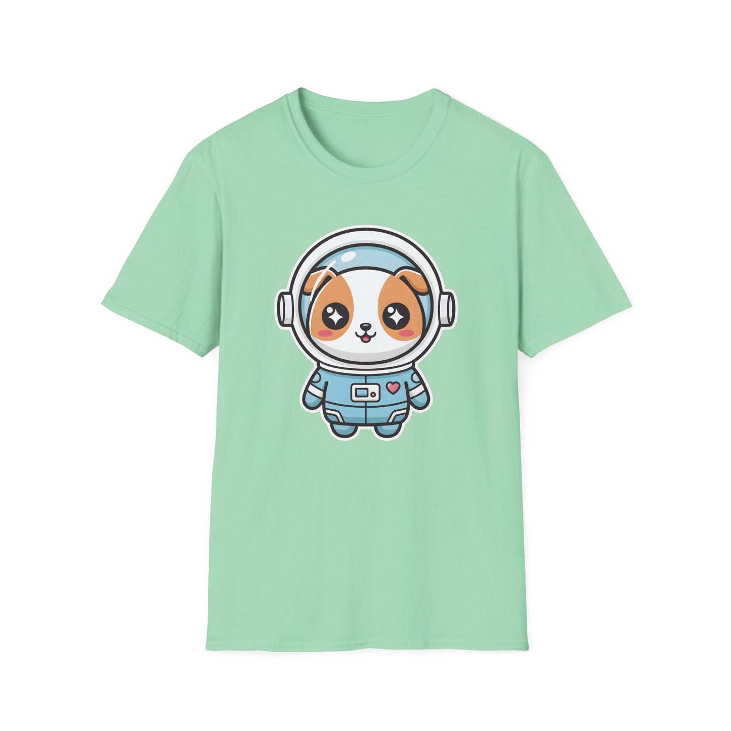 Kawaii Dog Astronaut Graphic Tee | Cute Space Dog T-Shirt for Dog Lovers