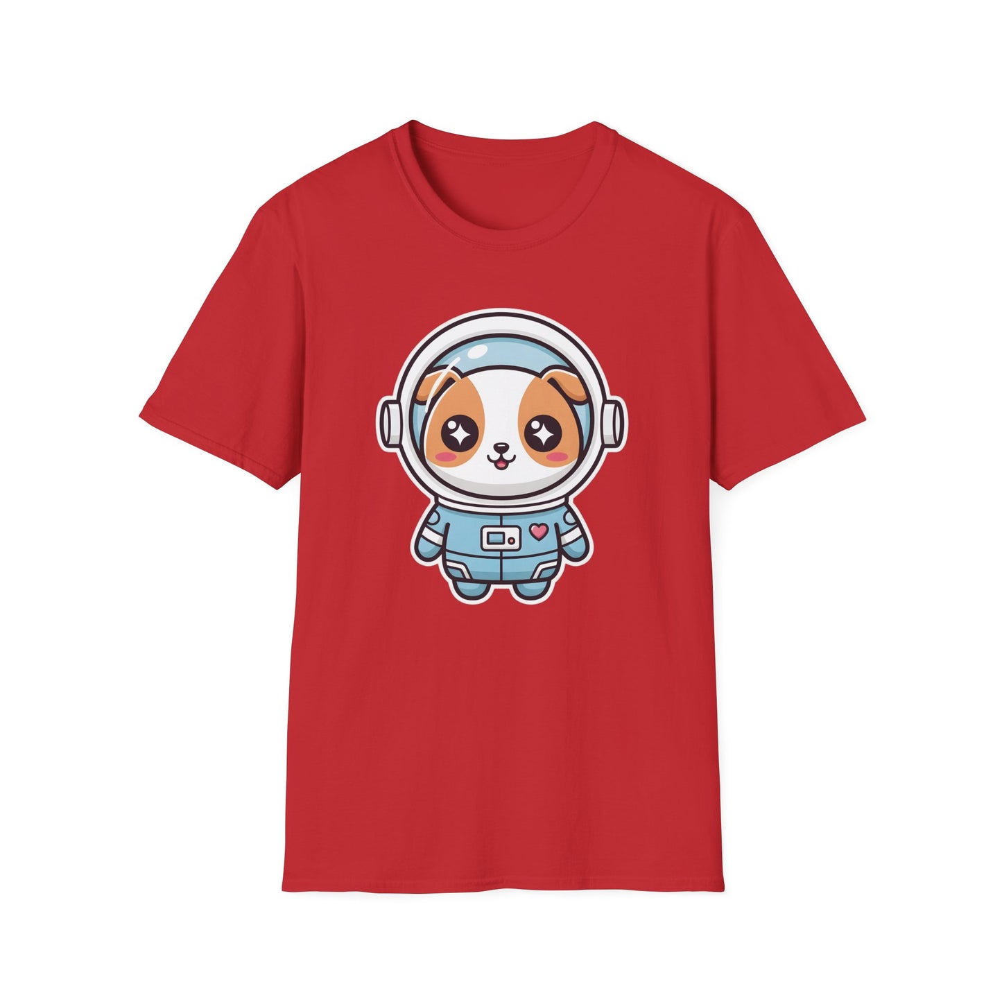 Kawaii Dog Astronaut Graphic Tee | Cute Space Dog T-Shirt for Dog Lovers
